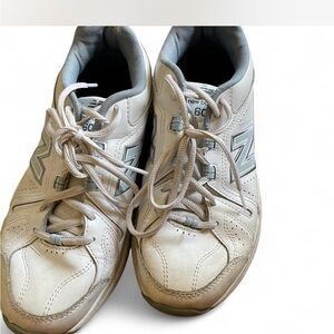 New Balance White and Gray Athletic Shoes